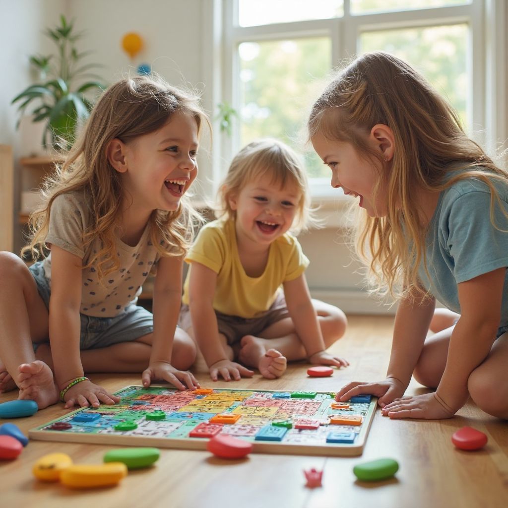 Children playing games